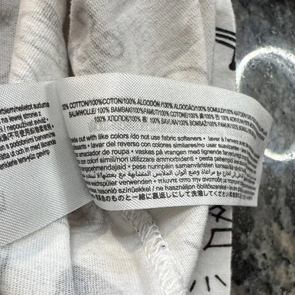 Zumba Fitness White Short Sleeve Graphic Pocket Tee with Black Doodles - Picture 9 of 9